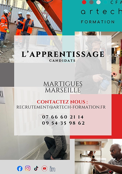 Affiche l'apprentissage candidats recto